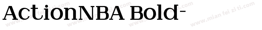 ActionNBA Bold字体转换